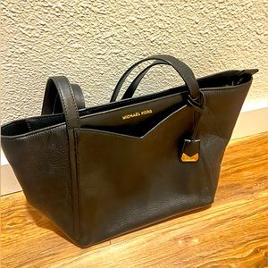 Black leather Michael Kors bag
